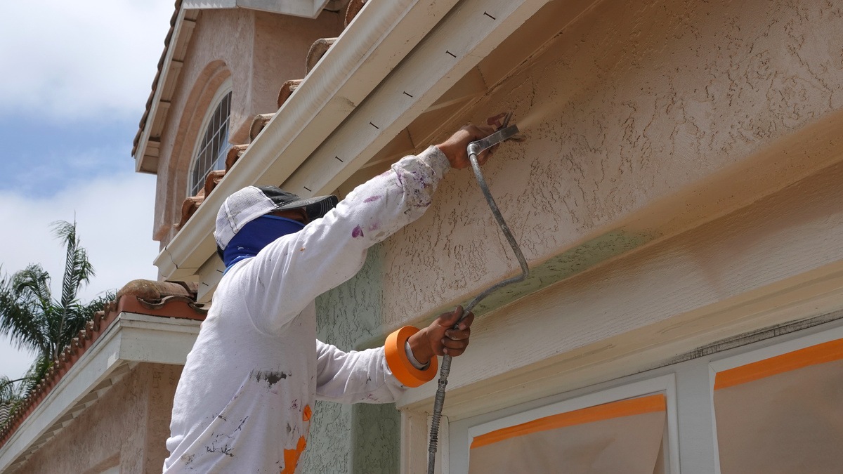 can you paint stucco ceiling